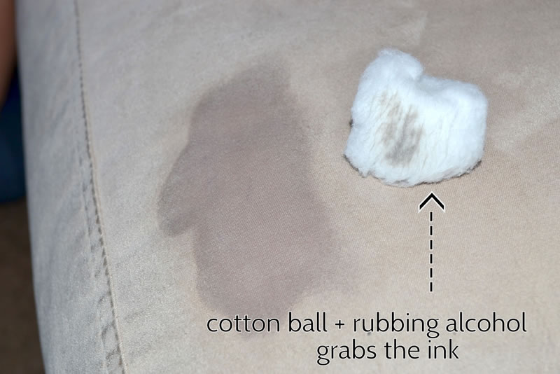 how to get pen ink off of couch