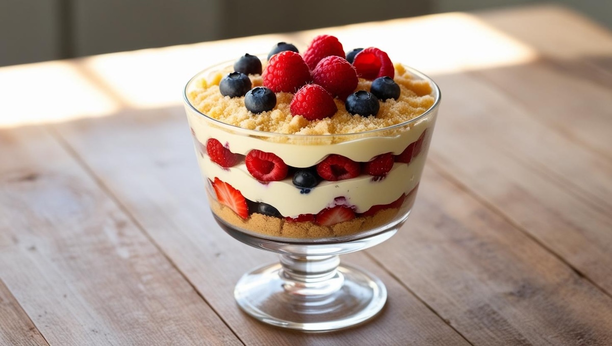 Mini Berry Cheesecake Trifles Recipe